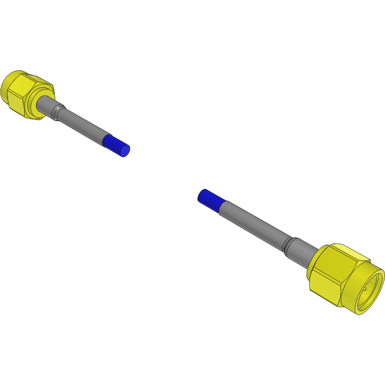 Samtec-RF316-01SP1-01SP1-0250 Assemblaggio cavo coassiale Cable Assembly Coaxial 0.25m 26AWG SMA to SMA PL-PL Solutionator Bag