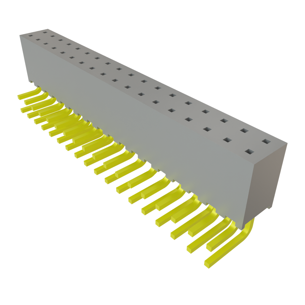 Samtec-SQT-118-01-F-D-RA Connector Headers and PCB Receptacles Conn Socket Strip SKT 36 POS 2mm Solder RA Side Entry Thru-Hole Tube