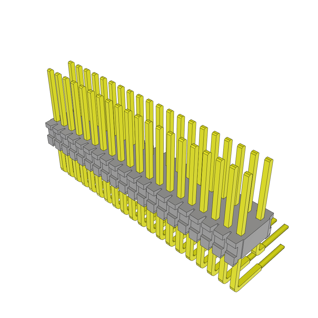 Samtec-TMS-120-01-T-D-RA Connector Headers and PCB Receptacles Conn Unshrouded Header HDR 40 POS 1.27mm Solder RA Side Entry Thru-Hole Tube