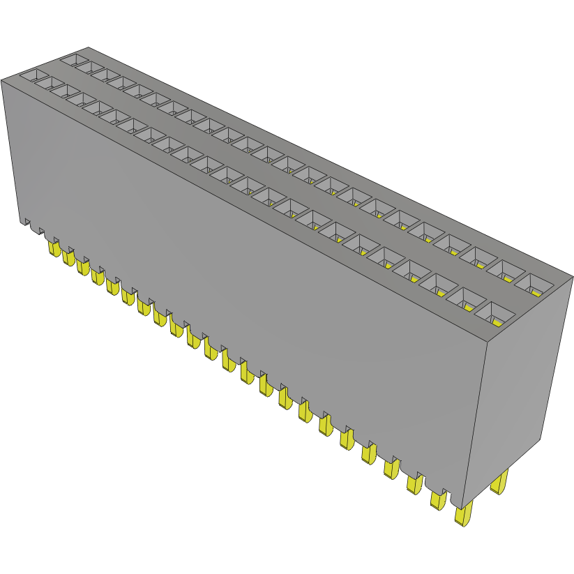 Samtec-SMS-123-01-G-D Connector Headers and PCB Receptacles Conn Socket Strip SKT 46 POS 1.27mm Solder ST Thru-Hole Tube