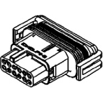 Delphi-15401948 Einzeladersteckverbinder, Gehäuse Conn Housing RCP 12 POS Crimp ST Cable Mount Black