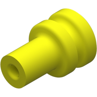 Delphi-15305351 电缆配件 Cable Accessories Single Wire Seal Silicon Rubber Yellow Individual