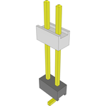 Conn Board Stacker HDR 2 POS 2.54mm Solder ST Top Entry SMD Layer