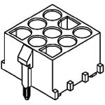 Conn Wire to Board HDR 9 POS 6.35mm Solder ST Thru-Hole Bag