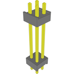 Conn Board Stacker HDR 4 POS 2.54mm Solder ST Top Entry Thru-Hole Bulk