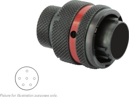 SOURIAU-8STA61098PN Steckverbinder, rund Conn Circular PIN 6 POS Crimp/Solder ST Cable Mount 6 Terminal 1 Port