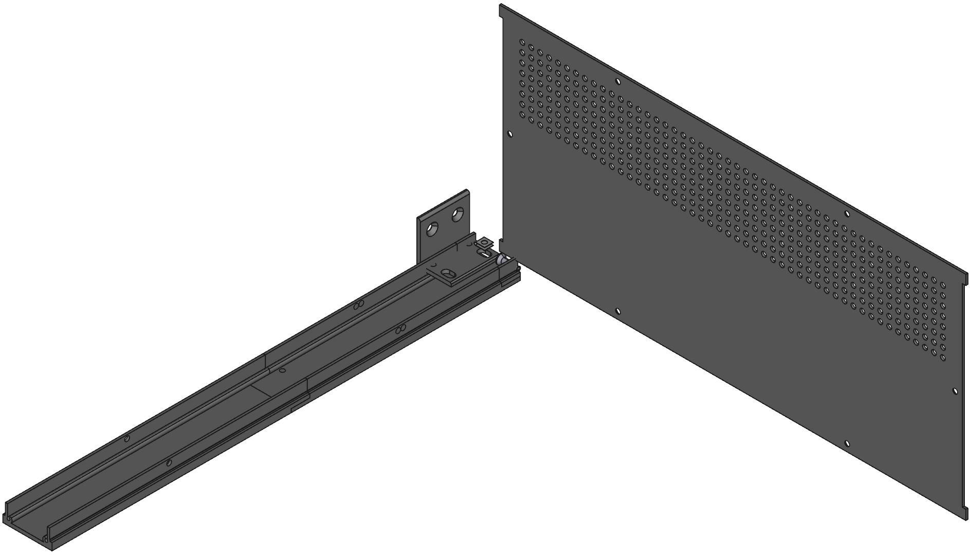 Hammond Manufacturing-RM1U1908VBK Kästen, Gehäuse und Gestelle Black Aluminum Rack Mount Instrument Enclosure