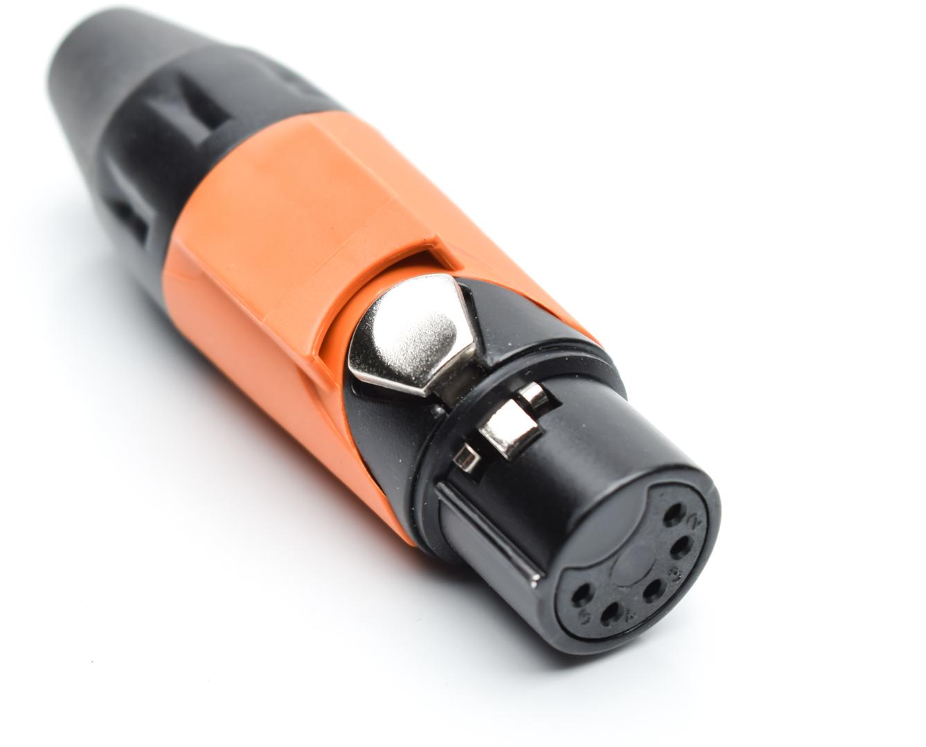 Amphenol-AX5FB3M-AU Steckverbinder für Audio und Video Conn XLR Connector F 5 POS Solder Cup ST Cable Mount 5 Terminal 1 Port Box