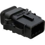 Conn Housing PL 8 POS Crimp ST Cable Mount Black