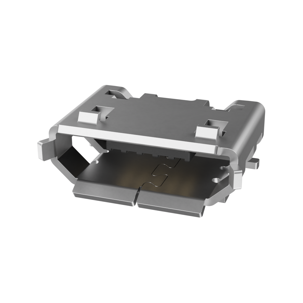 Amphenol Communications Solutions-10103594-0001LF Connector USB Micro USB 2.0, Input Output Connectors, B TYPE RECEPTACLE