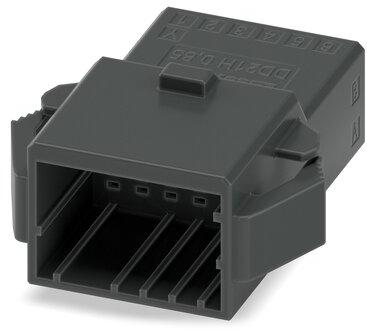 PHOENIX CONTACT-1378114 Einzeladersteckverbinder, Gehäuse Conn Housing M 12 POS 2.5mm Crimp ST Cable Mount Black Cardboard