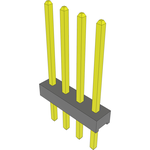 Conn Unshrouded Header HDR 4 POS 2mm Solder ST Top Entry Thru-Hole Bulk