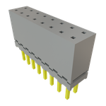 Conn Elevated Socket SKT 16 POS 2mm Solder ST Top Entry Thru-Hole Layer