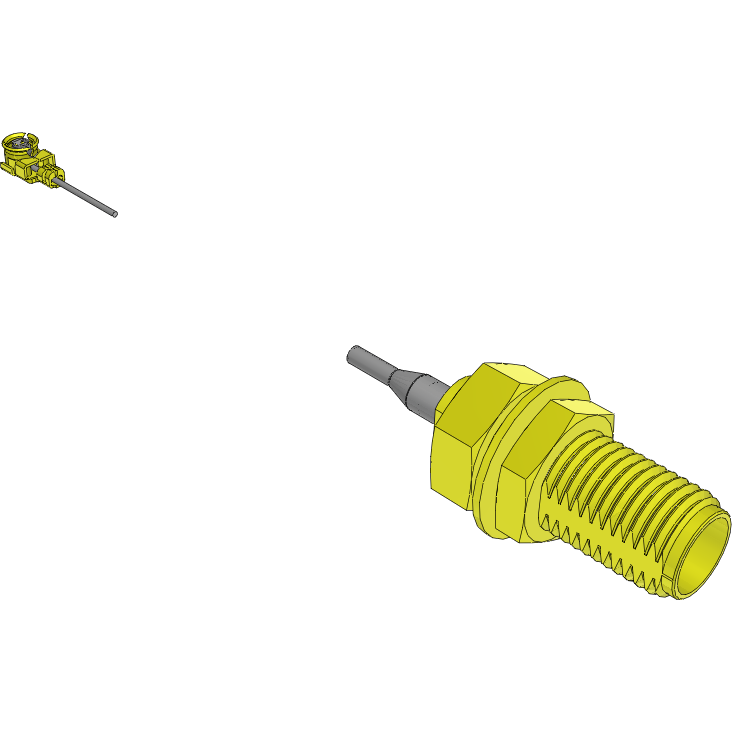 Samtec-MH113-MH1RP-01BJ1-0130 Kabelbaugruppen Koaxial Cable Assembly Coaxial 0.13m 32AWG MHF1 to SMA F-PL Bag