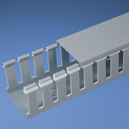 Panduit-G3X4LG6 Verdrahtungskanäle Wiring Ducts Slotted Rectangular Screw Polyvinyl Chloride Light Gray