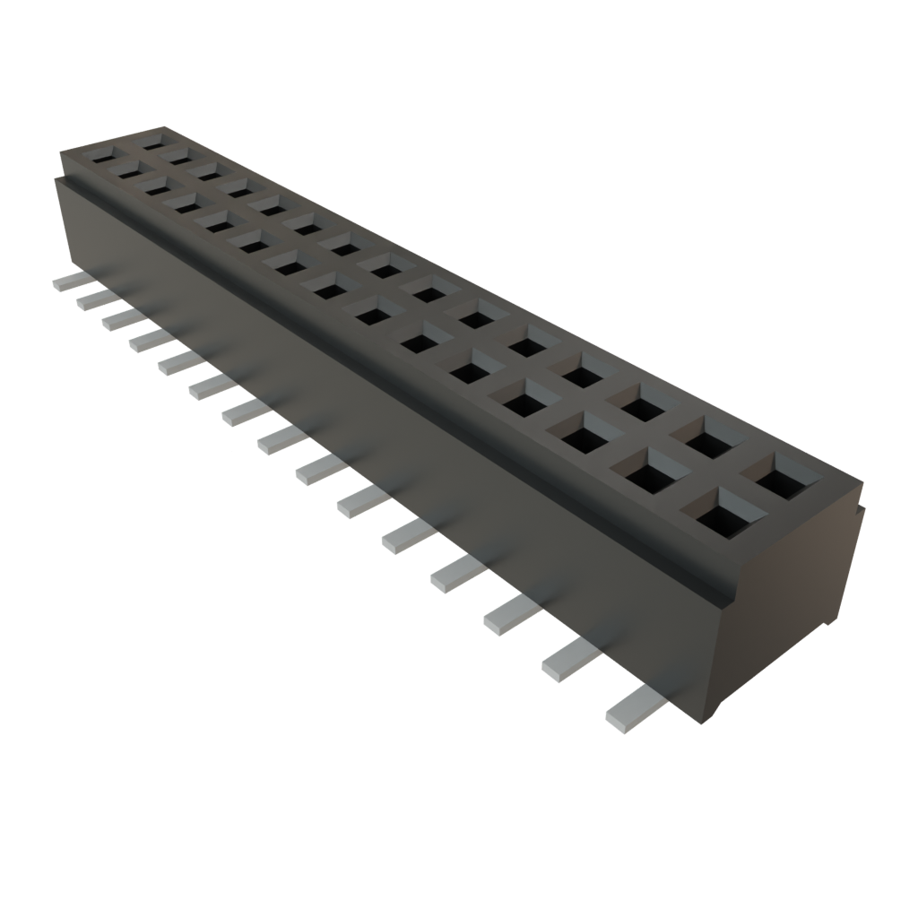 Samtec-CLM-115-02-L-D Cabezales del conector y receptáculos PCB Conn Micro Socket Strip SKT 30 POS 1mm Solder ST Top Entry SMD TIGER CLAW™ Tube