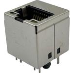 Conn RJ-45 F 8 POS 1.27mm Solder ST Thru-Hole 14 Terminal 1 Port Tray