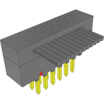 Cable Assembly Flat Ribbon 0.05m 30AWG IDC Connector 12 POS M IDT Bulk