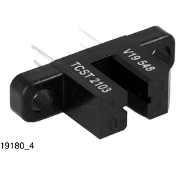 Vishay-TCST2202 Photointerrupters Photointerrupter Transmissive 3.1mm Phototransistor 4-Pin Tube