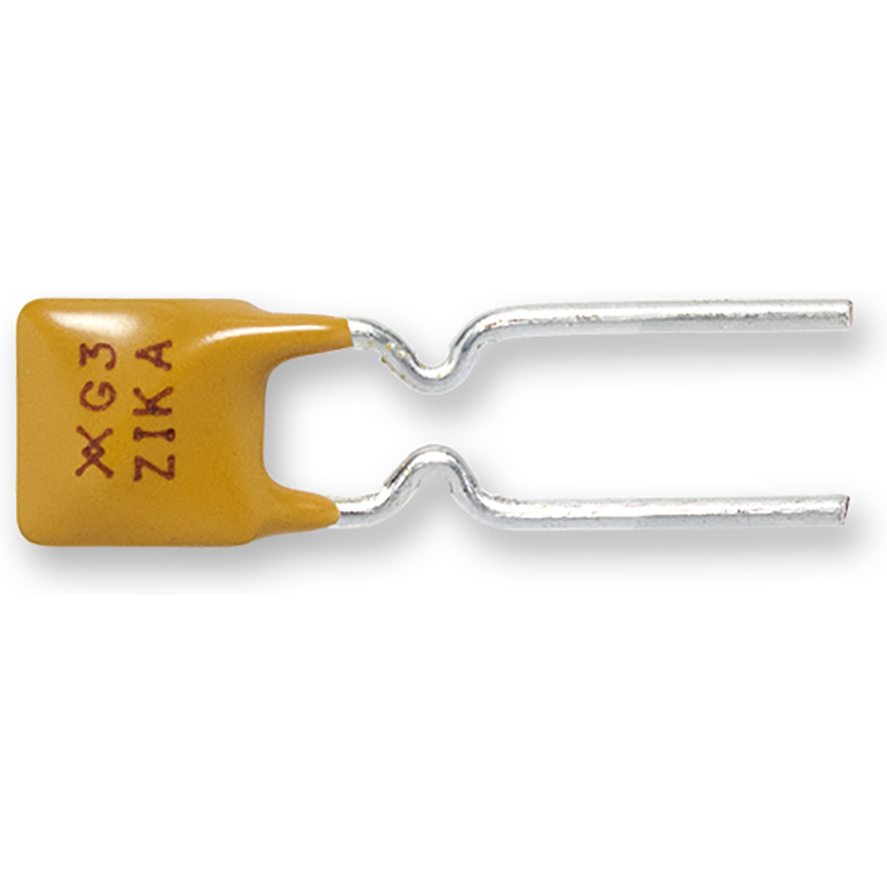 TE Connectivity-RGEF300K Fusible PTC réinitialisable PTC Resettable Fuse 3A(hold) 5.1A(trip) 16V 100A 2.3W 1s 0.038Ohm Radial 7.1 X 3 X 13.6mm Bag