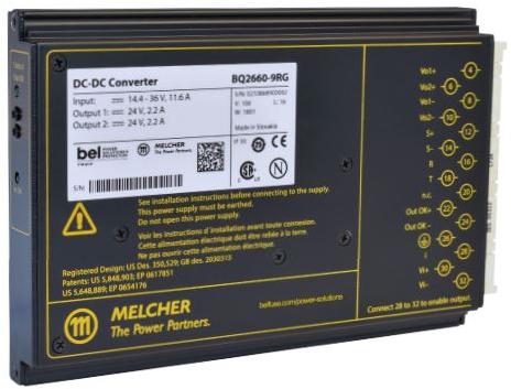 Bel Power Solutions-DQ2660-7R DC to DC Converter and Switching Regulator Module Module DC-DC 72VIN 2-OUT 24V/24V 5.1A/5.1A 132W 15-Pin