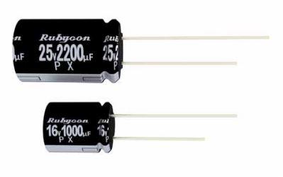 Rubycon-400PX4R7MEFC8X11.5 铝电容器 Cap Aluminum Lytic 4.7uF 400V 20% (8 X 11.5mm) Radial 3.5mm 1000h 105°C