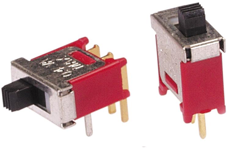 Grayhill-48BFSP1M6RT Switch Slide Switch Slide ON None ON SPDT Side Slide 20VAC 20VDC 0.4VA PC Pins Bracket Mount/Through Hole