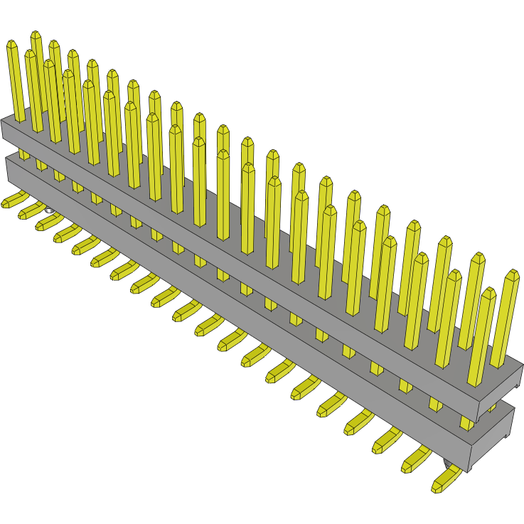 Samtec-TW-20-04-G-D-250-SM-A Steckverbinderleisten und Leiterplattenbuchsen Conn Board Stacker HDR 40 POS 2mm Solder ST Top Entry SMD Tube
