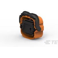 TE Connectivity-1-2103172-7 Connector Discrete Wire Housing Conn Housing PL 2 POS Crimp ST Cable Mount Orange Package