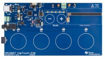 Texas Instruments-DRV2667EVM-CT Kit e schede di sviluppo gestione della potenza DRV2667 Motion Motor Control Evaluation Board