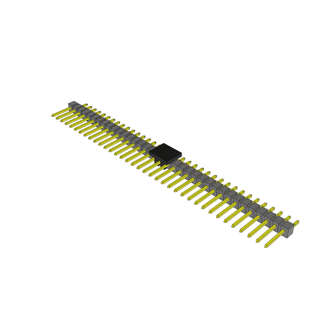 Samtec-TSM-136-02-T-SH-P Cabezales del conector y receptáculos PCB Conn Unshrouded Header HDR 36 POS 2.54mm Solder RA Side Entry SMD Tube