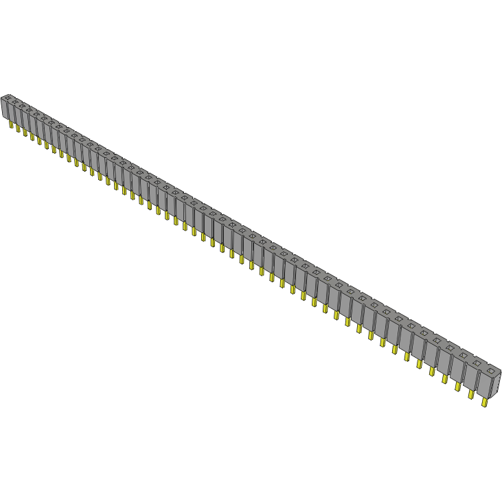 Samtec-MTSW-150-07-L-S-180 Steckverbinderleisten und Leiterplattenbuchsen Conn Unshrouded Header HDR 50 POS 2.54mm Solder ST Top Entry Thru-Hole Bulk