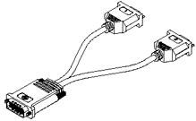 Molex-88768-5200 Audio/Video Kabelsortiment Cable Assembly Adapter Cable 0.2m DMS to 2VGA 59 to 15 POS F-M 32AWG DMS-59®