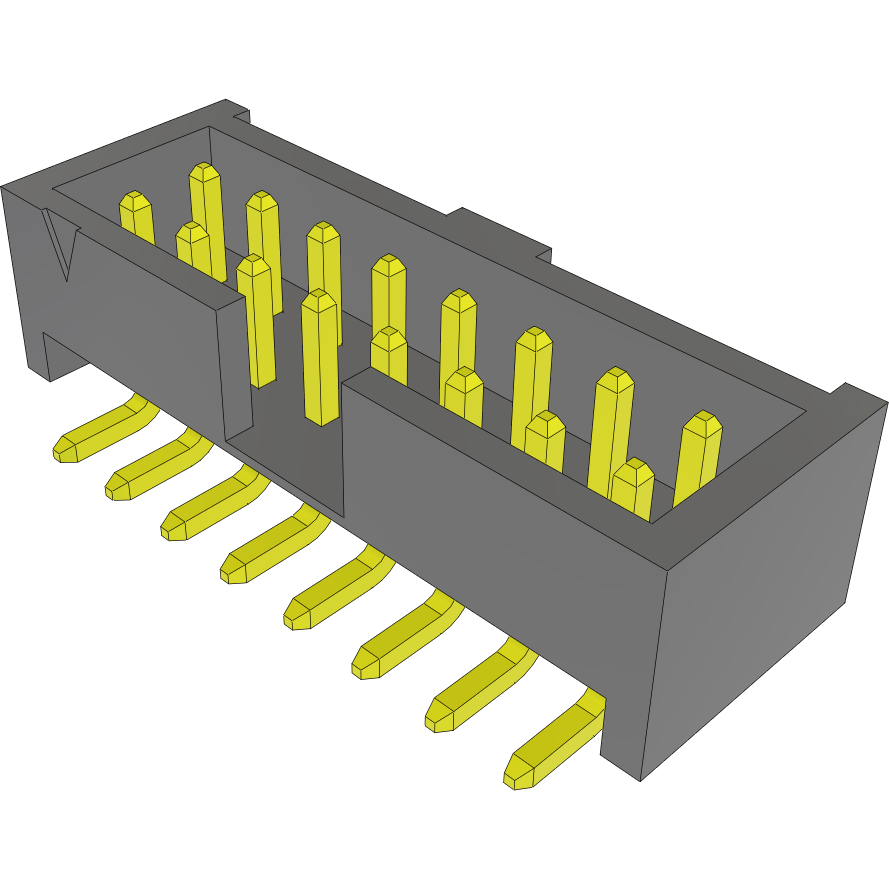 Samtec-LTMM-108-02-G-D-SM Steckverbinderleisten und Leiterplattenbuchsen Conn Shrouded Header HDR 16 POS 2mm Solder ST SMD Tube
