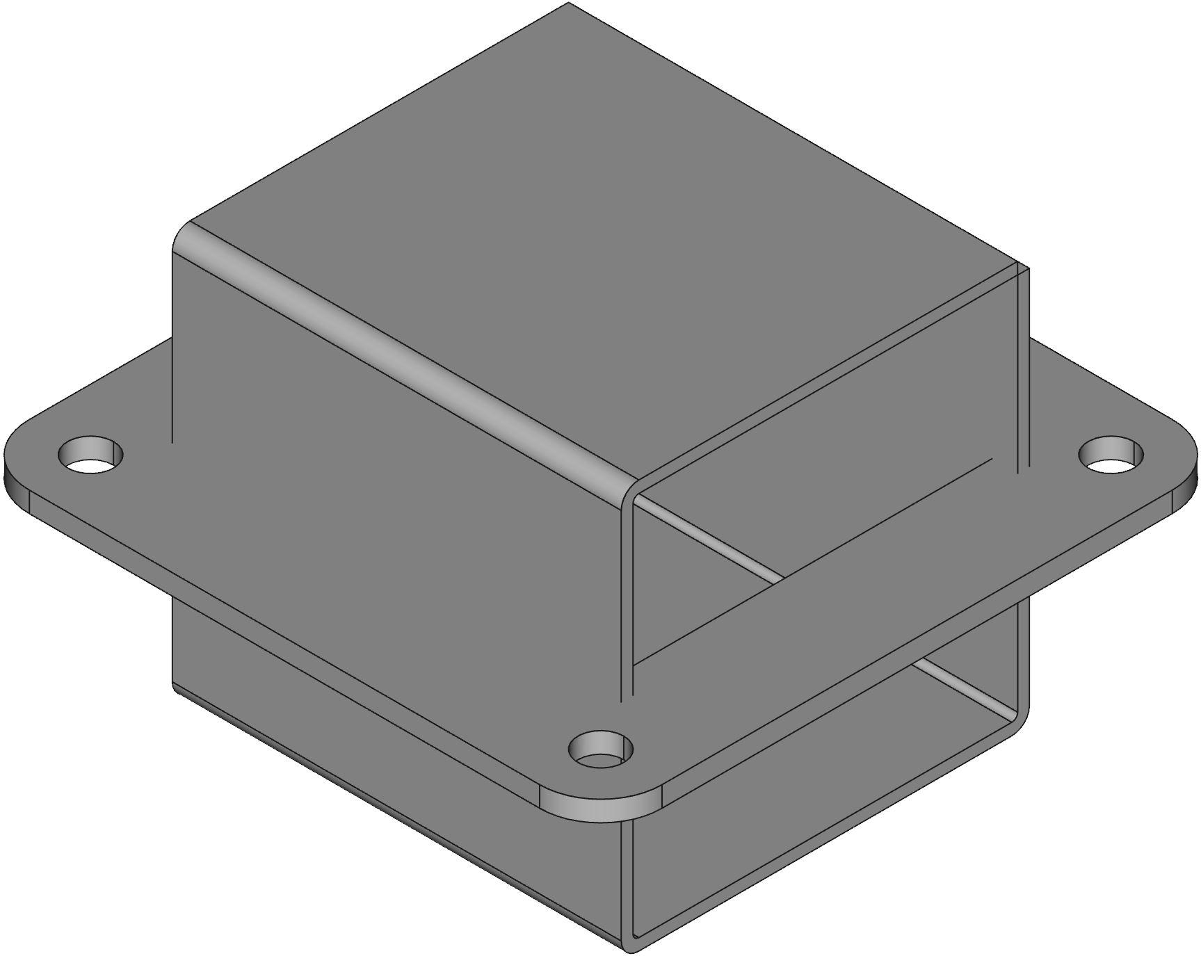 Hammond Manufacturing-1487BM3 Accessori per cavi N12 Wireway, 3 Inch Nipple - Fits 2.5 x 2.5 - Steel/Gray