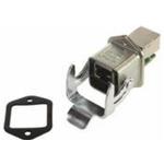 HARTING-09452151104 Steckverbinder, Telefon und Telekommunikation Conn RJ-45 F 8 POS 1.27mm Solder RA Thru-Hole 8 Terminal 1 Port Cat 5