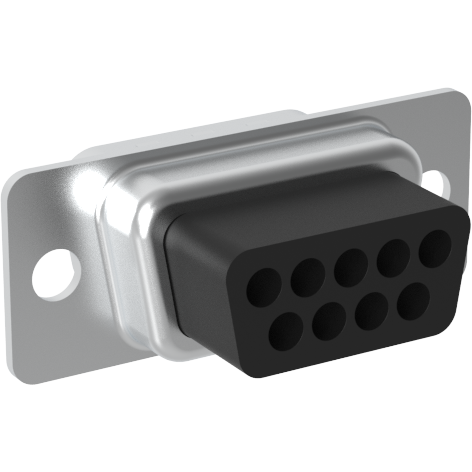 Amphenol Communications Solutions-L777RRE09P Steckverbinder, D-Sub Conn D-Sub M 9 POS 1.37mm Crimp ST Cable Mount 9 Terminal 1 Port Tray