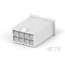 TE Connectivity-2296206-8 Carcaza de cables discretos de conector Conn Housing PL 8 POS 4.2mm Crimp ST Cable Mount White