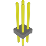 Conn Unshrouded Header HDR 4 POS 2mm Solder ST Top Entry Thru-Hole Bulk