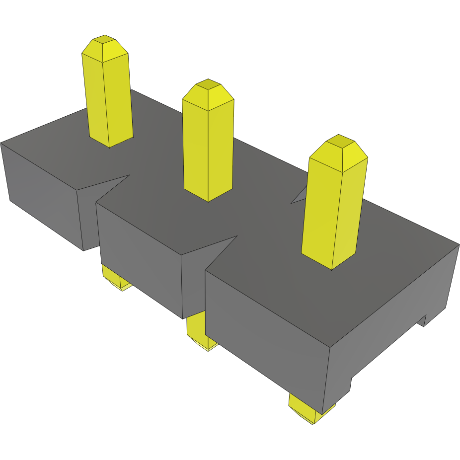 Samtec-FWS-03-05-T-S 连接器插头及 PCB 插座 Conn Unshrouded Header HDR 3 POS 5.08mm Solder ST Thru-Hole Bulk