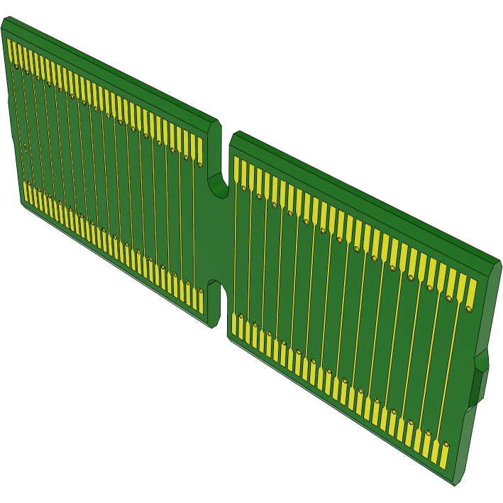 Samtec-HSC8-060-02-25-SE Riser Cards High Speed Riser Card, Hard Gold Plated