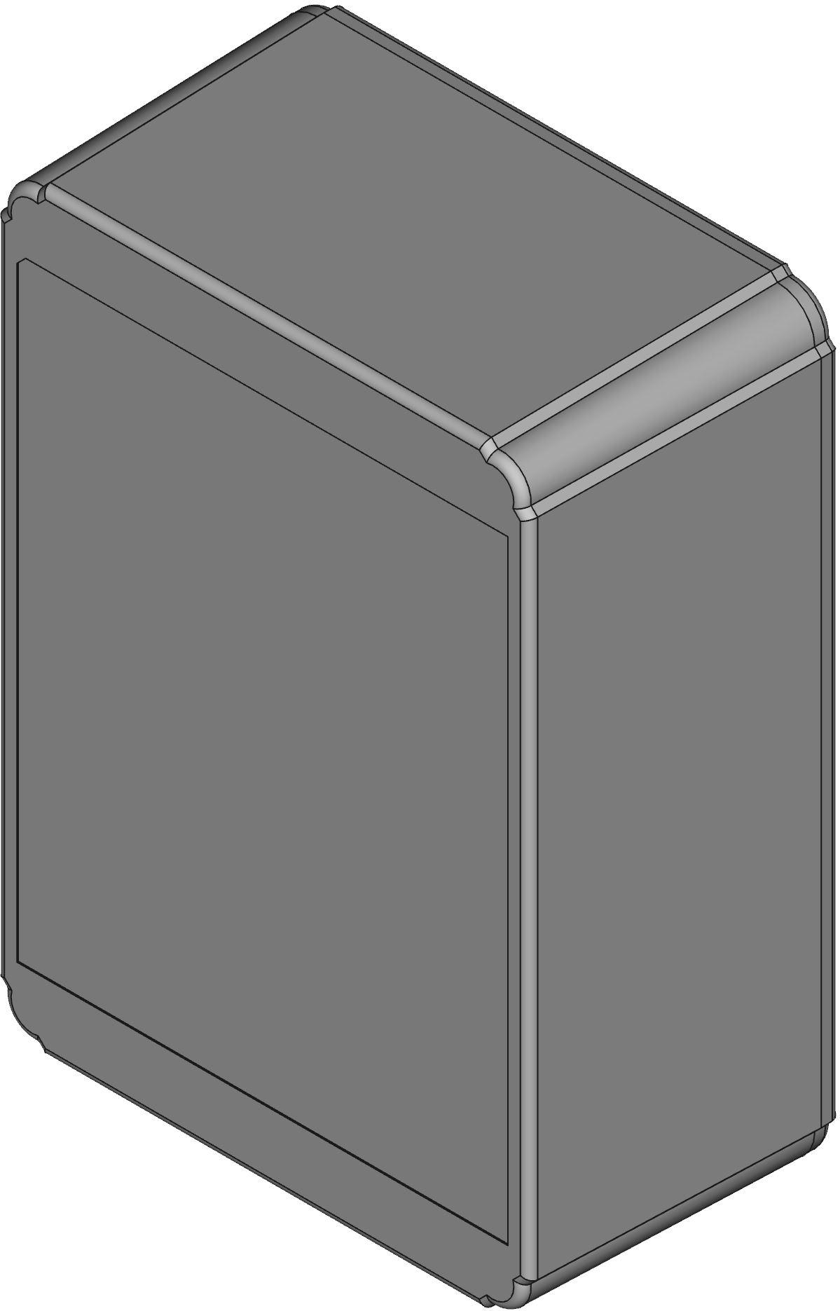 Hammond Manufacturing-RL6555BK Kästen, Gehäuse und Gestelle Black Acrylonitrile Butadiene Styrene Wall Mount General Purpose Enclosure