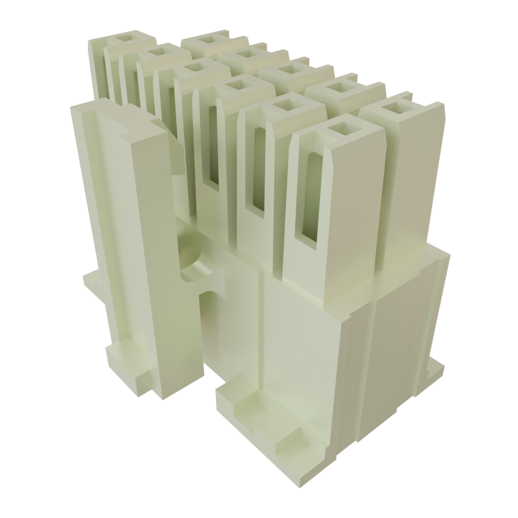 Samtec-IPD1-06-D-P Einzeladersteckverbinder, Gehäuse Conn Housing F 12 POS 2.54mm Crimp ST Cable Mount Tube