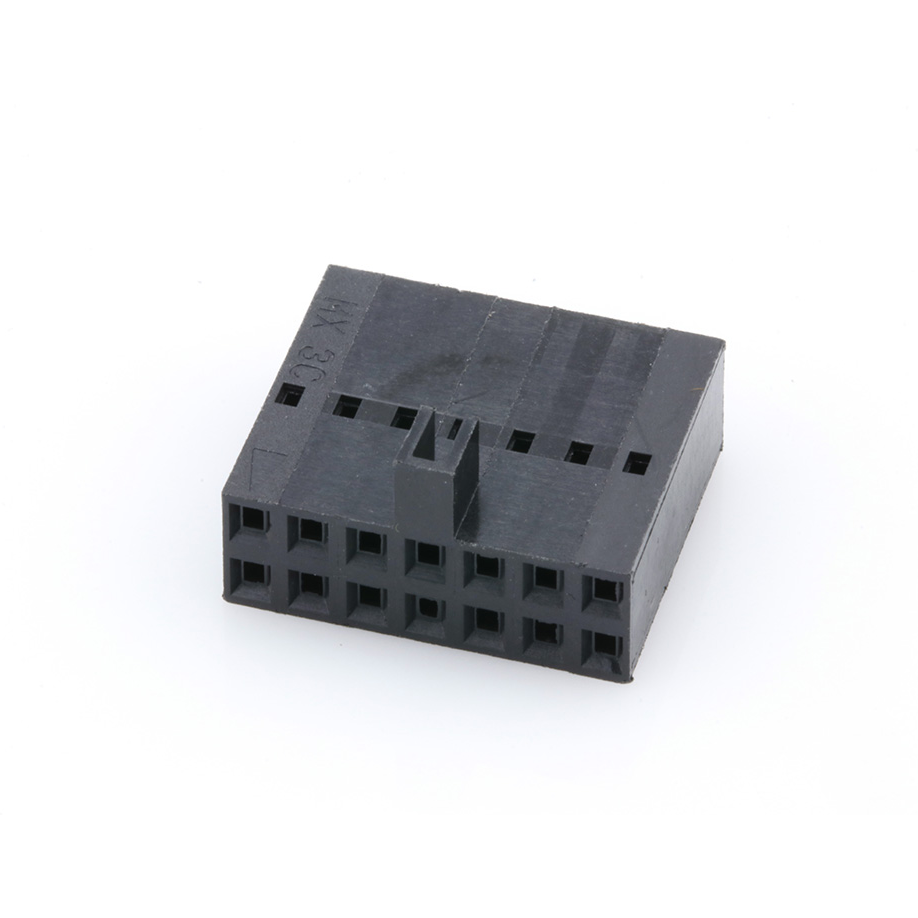 Molex-0022552142 Einzeladersteckverbinder, Gehäuse Conn Housing RCP 14 POS 2.54mm Crimp ST Cable Mount Black SL™ Bag