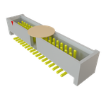 Conn Shrouded Header (4 Sides) HDR 34 POS 1.27mm Solder ST Top Entry SMD T/R