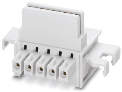 PHOENIX CONTACT-2713645 连接器接线板 Conn Bus Connector (2)F/M 5 POS 3.81mm T DIN Rail 8A Cardboard