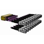 Samtec-BE40A-M-92SP-2-2-03-0152 Kabelbaugruppen Koaxial 50 GHz Double Row Test Assembly