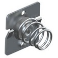 Keystone Electronics-5222 Contatti, clip e supporti batteria Battery Spring Contact 1 Cells AA/A Size Steel