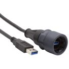 Bulgin Components PLC-PXP6040/AA3/2M00 USB Kabelbaugruppen Standard 3.0 A Plug to Sealed 3.0 A Plug