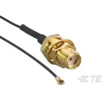 TE Connectivity-CSJ-SGFB-150-MHF4 Kabelbaugruppen Koaxial MHF4 to Female Bulk Head SMA Cable Assembly
